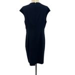 Reiss Hayes Tailored Dress Cap Sleeve Short Sleeve Navy Blue Size US 10 Photo 6
