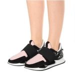 Givenchy  Black/Pink Neoprene And Leather Runner Slip On Sneakers Size IT 38/US 8 Photo 1