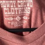 Rowdy Crowd‎ Western Cowboy Hat Graphic Tee Mauve Short Sleeve T Photo 2