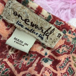 One World Tunic Top 1X Beige Multicolor Boho Hippie Paisley Print Photo 2