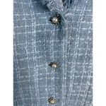 Maeve by Anthropologie Women's Blue Tweed Blazer Mini Dress Size 10 Photo 1