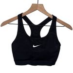 Nike Dri Fit Women's Black and White Sports Bra Photo 1