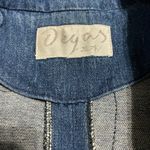 Deyas vintage Denim jacket with brocade work all over Y2K Blue Size L Photo 13