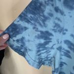 Pact ‎ Women's T-Shirt Large Blue Tie Dye Organic Cotton Short Sleeve Top Boho Photo 2