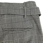 ZARA Plaid Paperbag Pants Tie Front High Rise Back White Women’s Size XS Photo 6