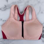 Nike Shape high support padded front zip light pink sports bra size S small Photo 2