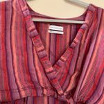 Urban Outfitters  Top Blouse Shirt Womens Size XS Crop Shirt Pink Red Photo 2