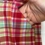 Christopher & Banks Woman’s Plaid Pink Y2K Casual Summer Bermuda Shorts Size 16 Photo 2