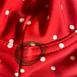 Unique Vintage Marlene Swim TOP Red and White Polka Dot Bikini Top Sz S Photo 10