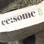 ee:some Dark Green Long Sleeve Scoop Neck Tie Front Sweater Top Size XL Photo 5