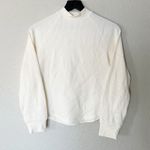 Madewell Tops Womens Waffle-Knit Long-Sleeve Crewneck Tee Ivory Size XXS NEW Photo 1