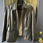 Anne Klein Leather jacket with fur inside Photo 0
