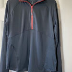 Athleta Malibu Half Zip Active Hike Jacket Pullover in Grey/Red Sz Medium Photo 0