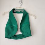 Maniere De Voir  Green Halter Crop Top 4 Photo 4