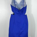 Lovers + Friends X It Royal Blue Bodycon Knee Length Cutout Front Dress Large L Photo 3