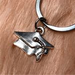 She Believed She Could So She Did Dandelion Graduation Diploma Keyring Silver Photo 4