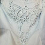 Lulumari COPY - Anthro. brand- blue lace embroidered off shoulder flutter top ✨🎀… Photo 4