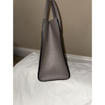 Versace Virtus Grainy Calf Leather Grey Large Top Handle Bag NWT $ 2100 Retail Photo 7