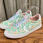 Converse breakpoint Floral shoes 6 green pink white Photo 6