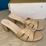 J. Adams New!  Nori Mule Sandal Slip On Block Heeled Vegan Patent Nude Women’s 11 Photo 0