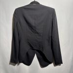 Helmut Lang  Black Wool Blend Blazer Womens 4‎ USA Made Hi Lo Short Back Jacket Photo 1