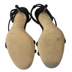 via spiga Pavlina Strappy Sandal in black satin 3.75" heel size 7 Photo 10