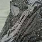 Vintage silk beaded black vest by ceecee size large gold retro 90s‎ fall winter Photo 10