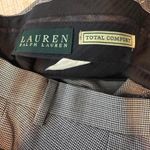 Women's 32WX32 Lauren Ralph Lauren Total Comfort Wool Subtle Check Dress Pants Gray Size 32 Photo 4