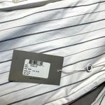 NEW Emanuel Ungaro White Stripe Double Breast Button Down Shirt Womens 12 VTG Photo 3