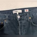RE/DONE Originals Women’s Black High Rise Ankle Crop Button Fly Jeans- Size 27 Photo 3