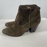 Frye  Renee Seam Suede Short Boot in Brown Size 10 Photo 5