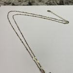 Loft Woman’s Signed Gold Tone with Multi Color Dangle Chain Necklace Photo 3