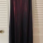 Morgan & Co Vintage Rocket Candy Formal Dress Metallic Red Burgundy Black Prom 90s Y2K Goth Photo 2