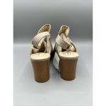 Liz Claiborne  Goldie Taupe Koala Slingback Heels Sandals Womens 9.5 Photo 2