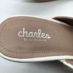 Charles by Charles David Womens Cork Wedge Sandal Faux Leather Slide White 10 Photo 9