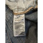 Gap Denim Skirt Jean mini skirt size 28 size 6 medium wash distressed raw hem Photo 2