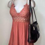 Brighton VINTAGE Satchel Croc Leather Handbag Purse 133757 Black & Brown Photo 8