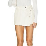Free People  Wynne Vegan Skirt in Bone Size Medium New with Tags Photo 0