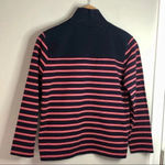 J.Crew High Neck Funnel Neck Sweater Nautical Striped Sweater Size XS Preppy Photo 4