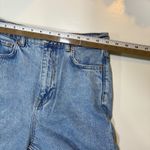 ZARA  Women's Light Wash Ripped Knee Distressed Hem Wide Leg Jeans USA 2 EUR 34 Photo 8