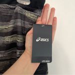 ASICS NEW NWT  Lite-Show Short Black Lime Green Striped 2.5" Inseam Active Shorts Photo 8