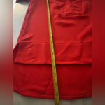 French Connection Orange Arrow Crepe Lone Sleeve V Neck Tunic Top Size 6 Photo 9