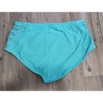 Torrid Turquoise High-Waisted Swim Bottom with Strappy Side Detail Plus Size Photo 1