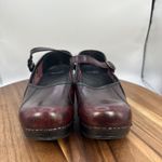 Dansko Marcelle Mary Jane Clogs Shoes Maroon Comfort Retro Women's 37 US 6.5-7 Photo 4