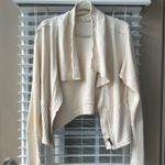 Free People  cream hazel cardi sweater zip up jacket Photo 0
