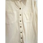 Aventura Organic‎ Cotton Button Down Shirt Long Sleeve Pockets Cream M Size M Photo 1