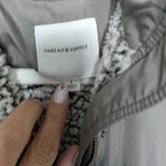 Thread & Supply Quilted Utility Jacket Sz L Olive Grey Green Size L Photo 2