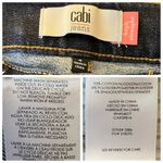 CAbi Jeans #3386 Lou Lou High Straight Leg Dark Wash Mid Rise Women’s Size 4 Photo 4
