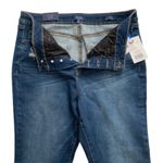Kaari Blue Jeans Button Fly High Rise Frayed Hem Skinny Ankle Jeans Size 14 NEW Photo 3
