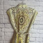 Stile Collection Women’s Earthy Boho Belted Linen Blend Romper Size Small Photo 5